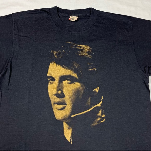 Vtg Elvis Presley Womens T-Shirt Medium 80s HBO One Night With You B3 - Picture 4 of 7